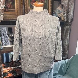 Vince Camuto Light Gray Turtleneck Sweater